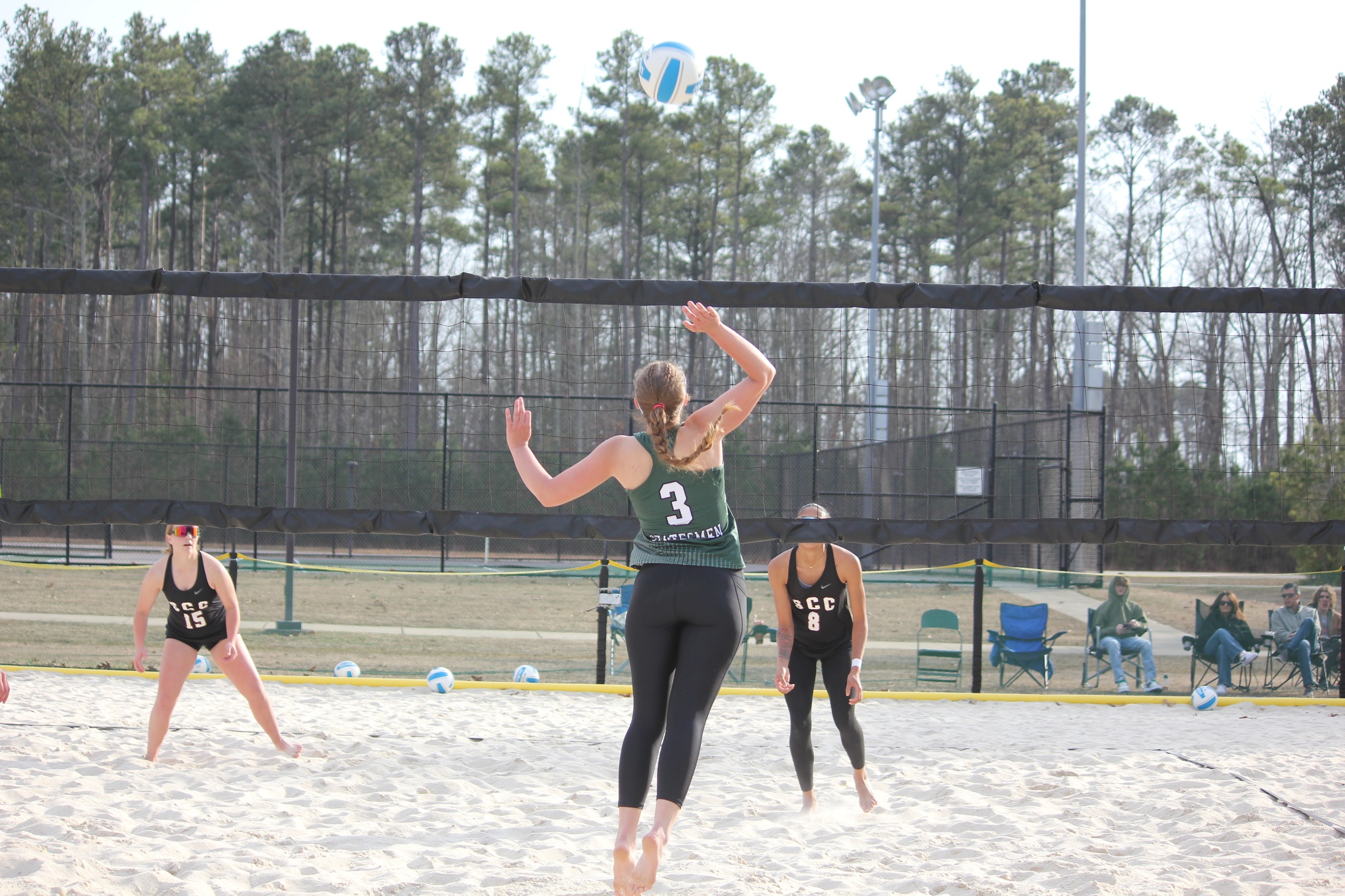 Beach Volleyball Takes Two From Eagles