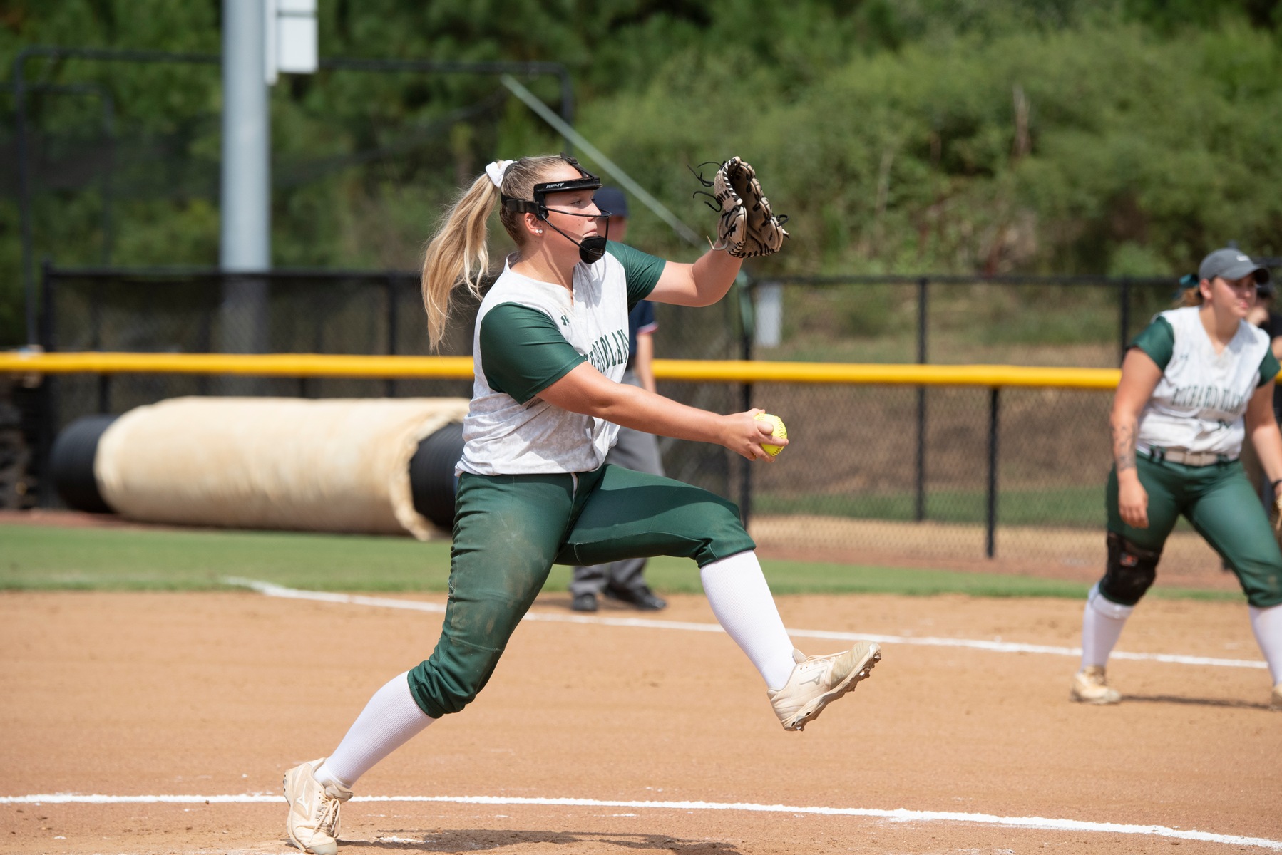 Softball Combines for Shutout in Extra Innings Win