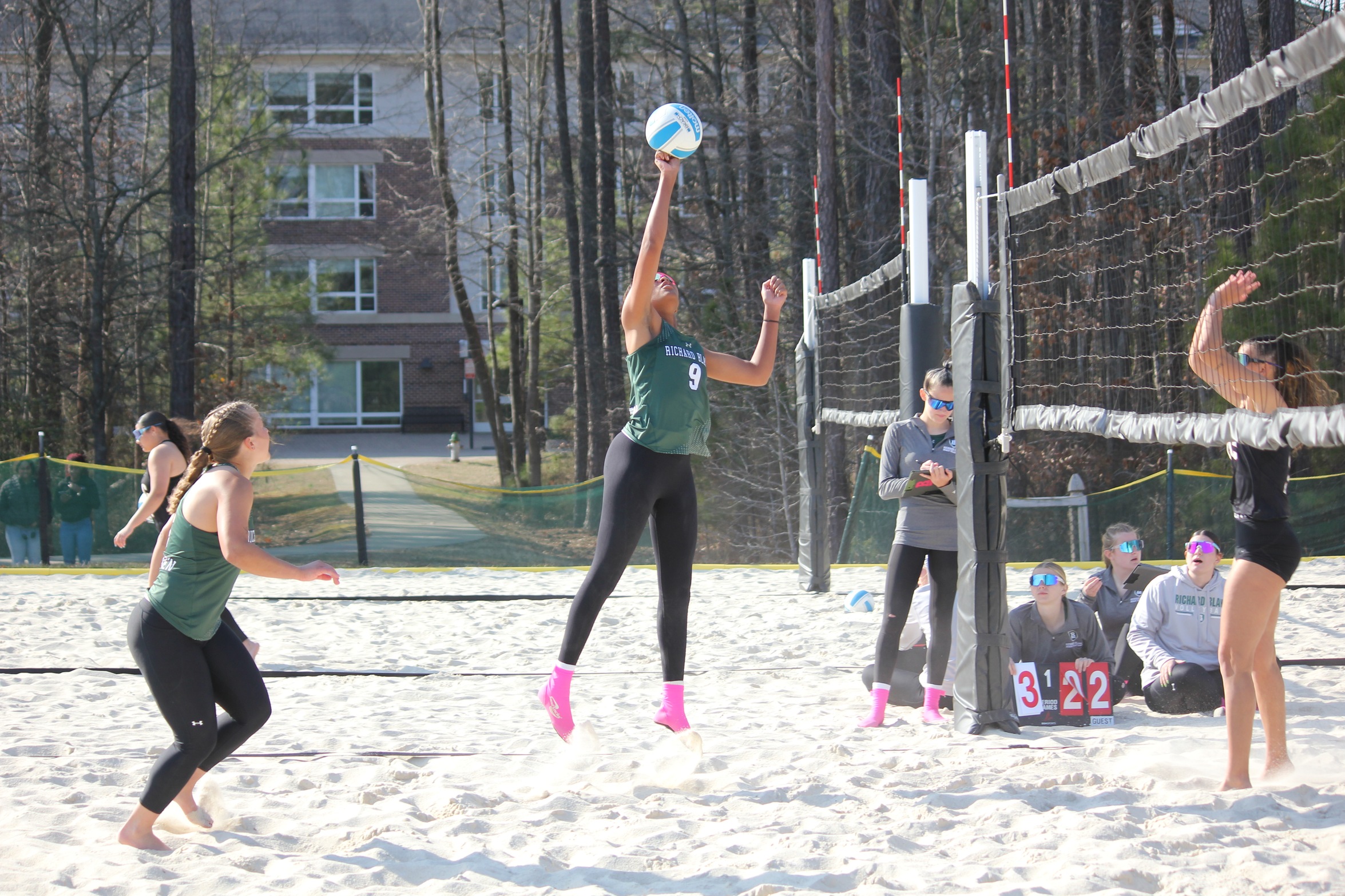 Beach Volleyball Sweeps the Rhinos